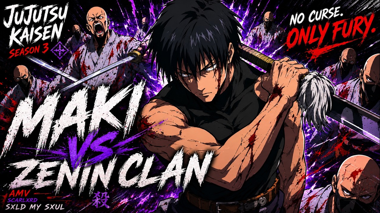 AMV | scarlxrd - SXLD MY SXUL. | JUJUTSU KAISEN S3 | MAKI VS ZENIN CLAN