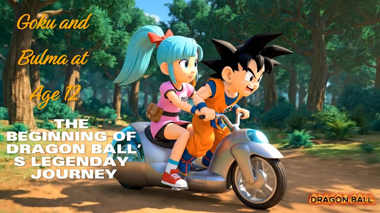 Goku and Bulma at Age 12 – The Beginning of Dragon Ball’s Legendary Journey