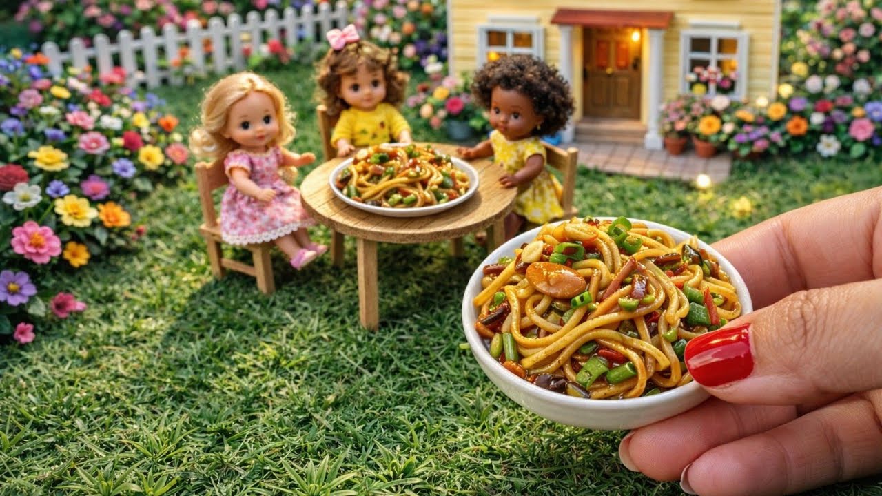 Miniature Savory Vermicelli Recipe | Tiny Namkeen Semiya Cooking | Mini Food House