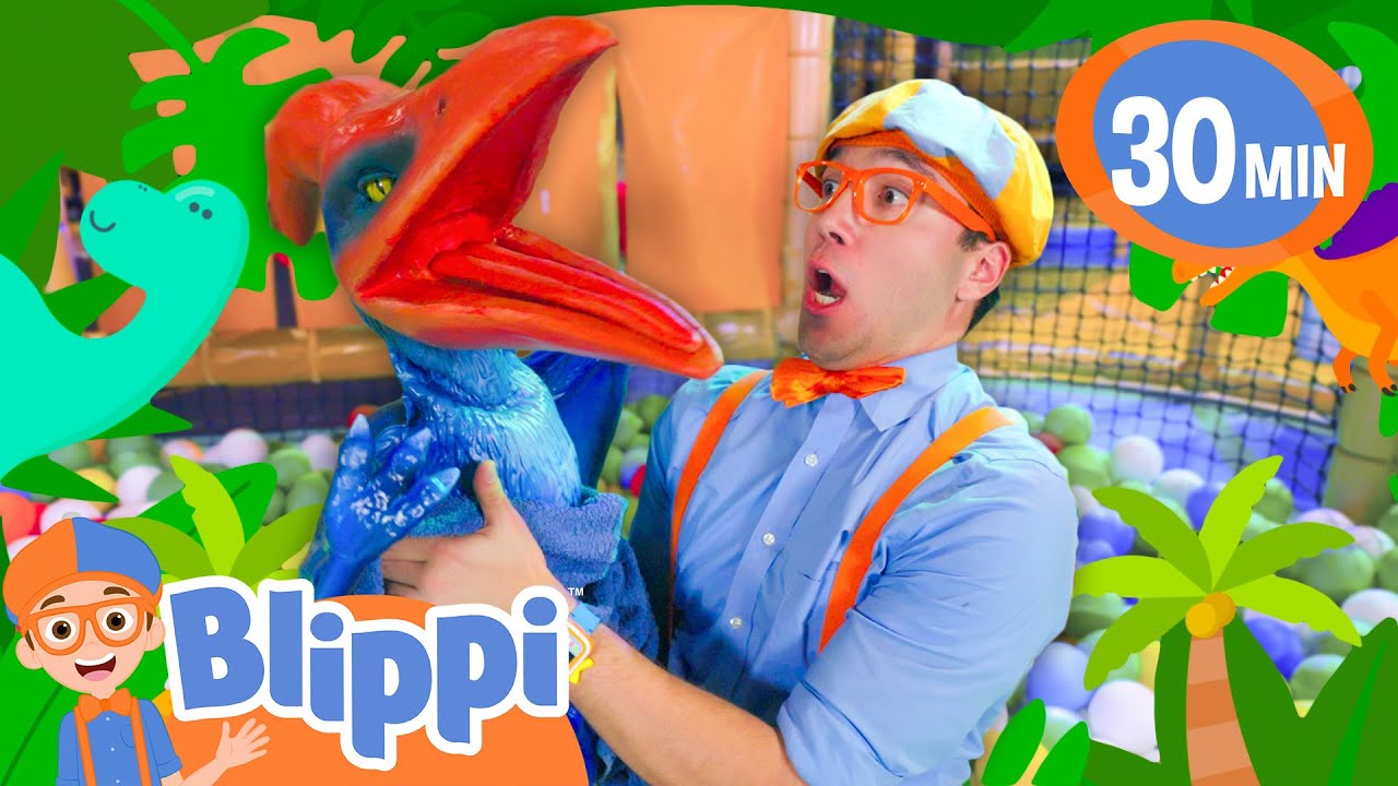 Blippi Meets Baby Dinosaurs! | BEST OF BLIPPI TOYS | Educational Videos for Kids