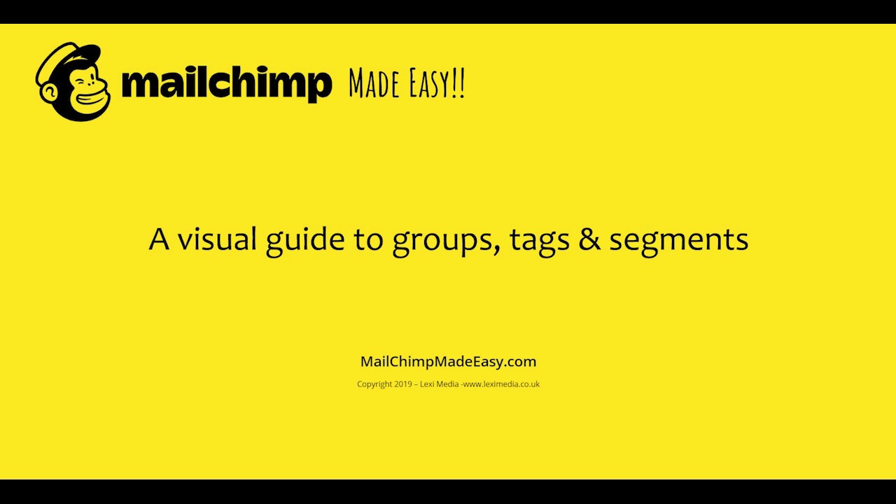 Understanding groups, tags and segments in MailChimp - a visual guide