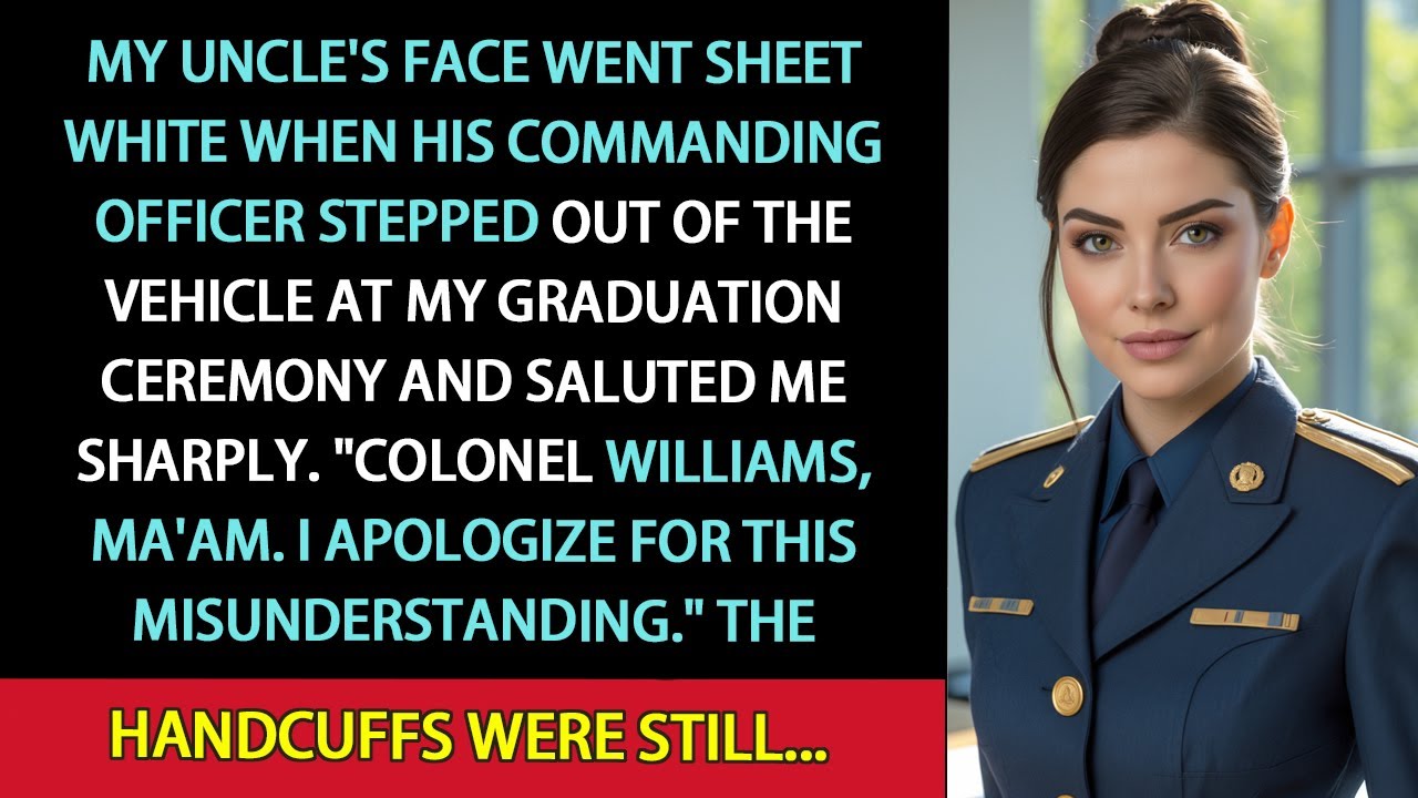 My Uncle Arrested Me At Graduation—Then His Commander Saluted 'Colonel Williams, Ma'am'
