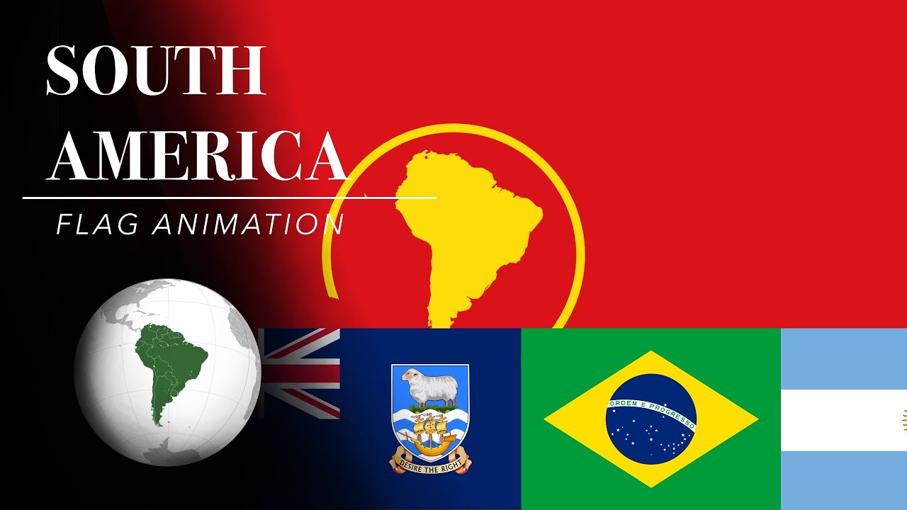 South American Flag Animation