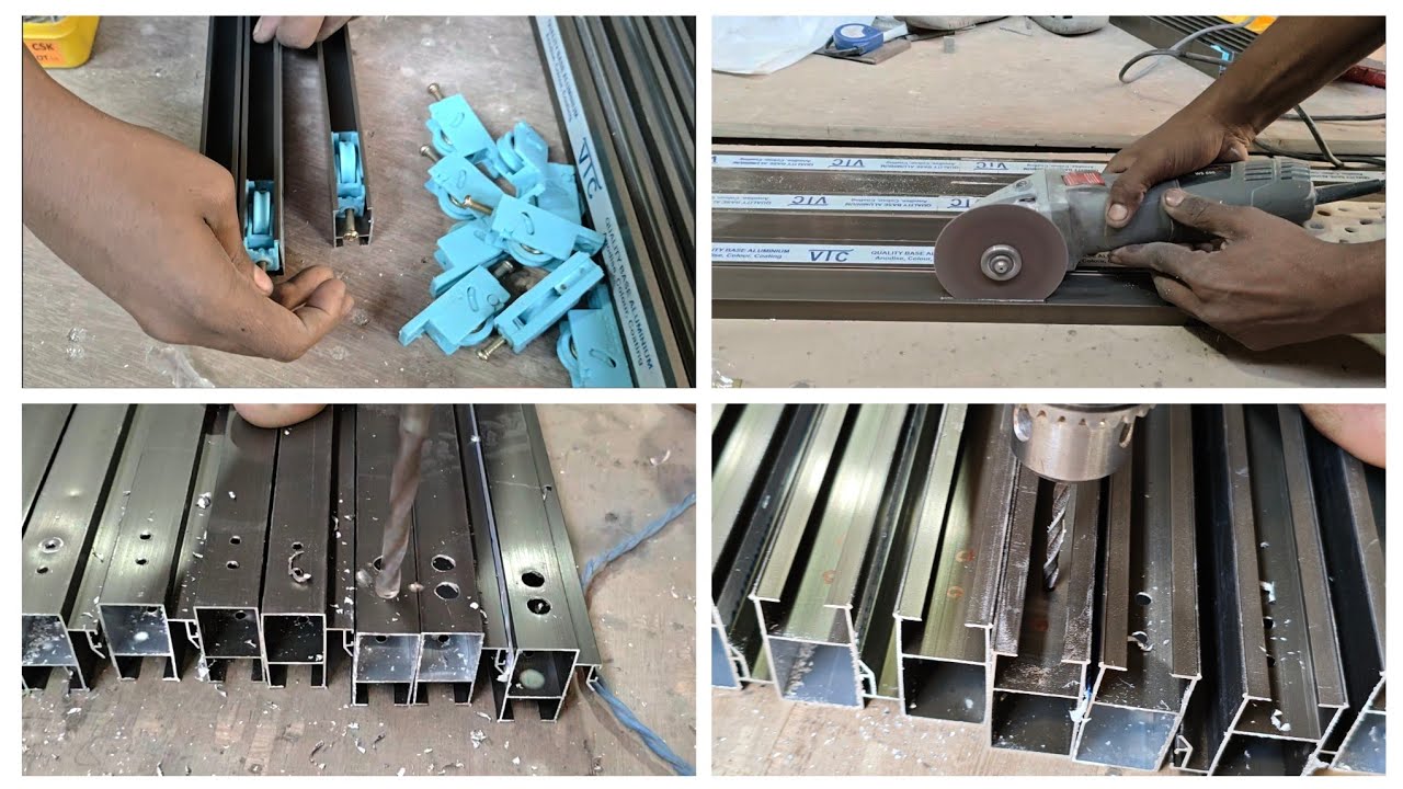 how to make aluminium sliding window full tutorial video #glass #aluminium #slidingwindow