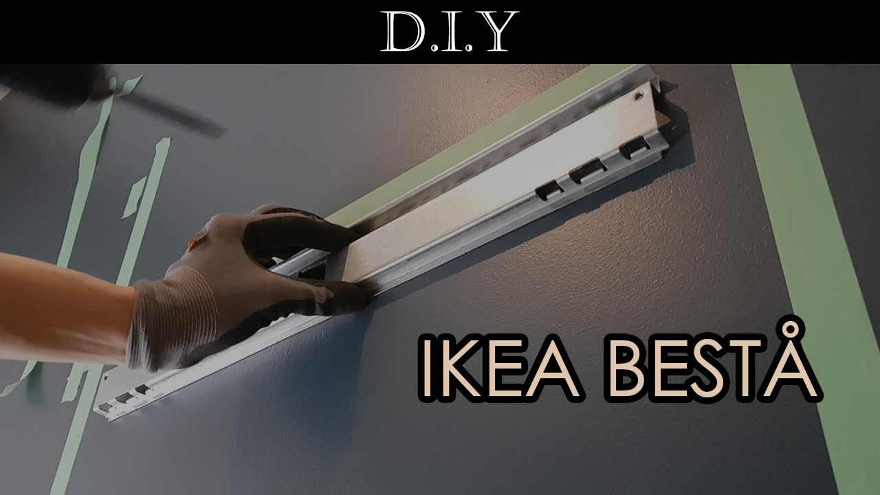 Как установить навесные шкафы Ikea Besta на гипсокартон?