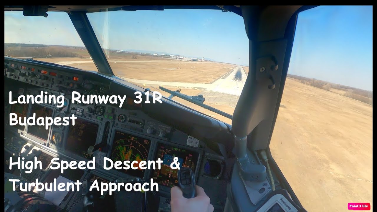 Boeing 737-800 [BUD] Budapest Approach ILS 31R Cockpit View