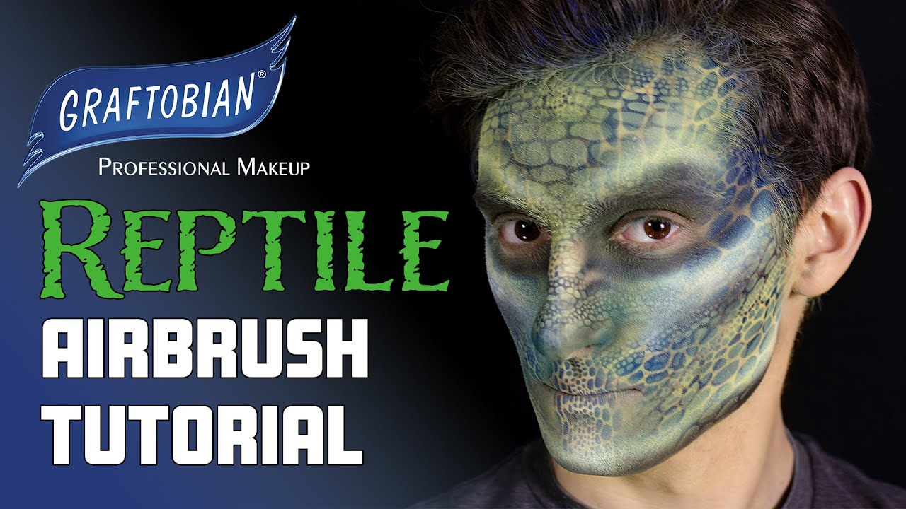 Reptile Airbrush Makeup Tutorial