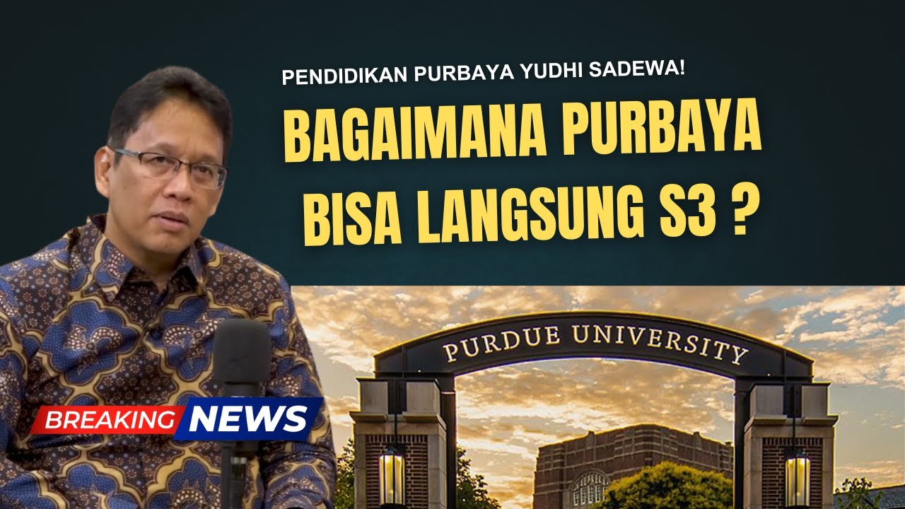 Langsung S3 Tanpa S2?! Rahasia Jenius Purbaya yang Bikin Banyak Orang Kaget!