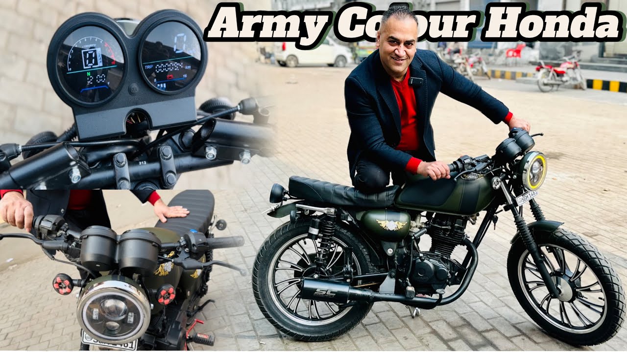 Army Colour Honda Modification | @lahoridrives