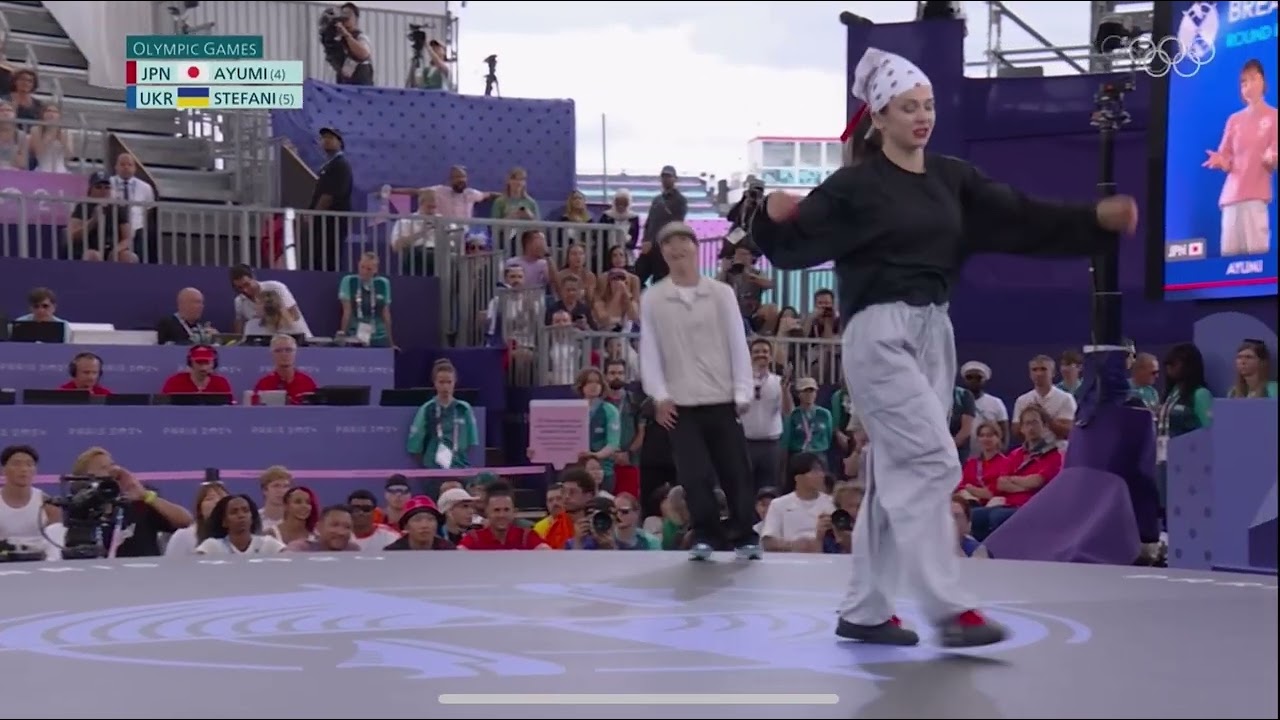 Bgirl Ayumi vs Stefani - Paris Olympic Games 2024 Breaking
