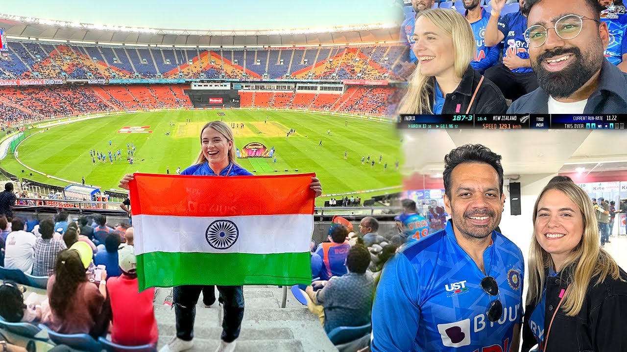 Cheering for INDIA at the WORLD'S BIGGEST CRICKET STADIUM | India Vlog