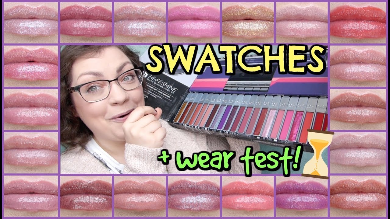 Urban Decay Hi-Fi Shine Ultra Cushion Lip Glosses | FULL COLLECTION SWATCHES + Wear Test