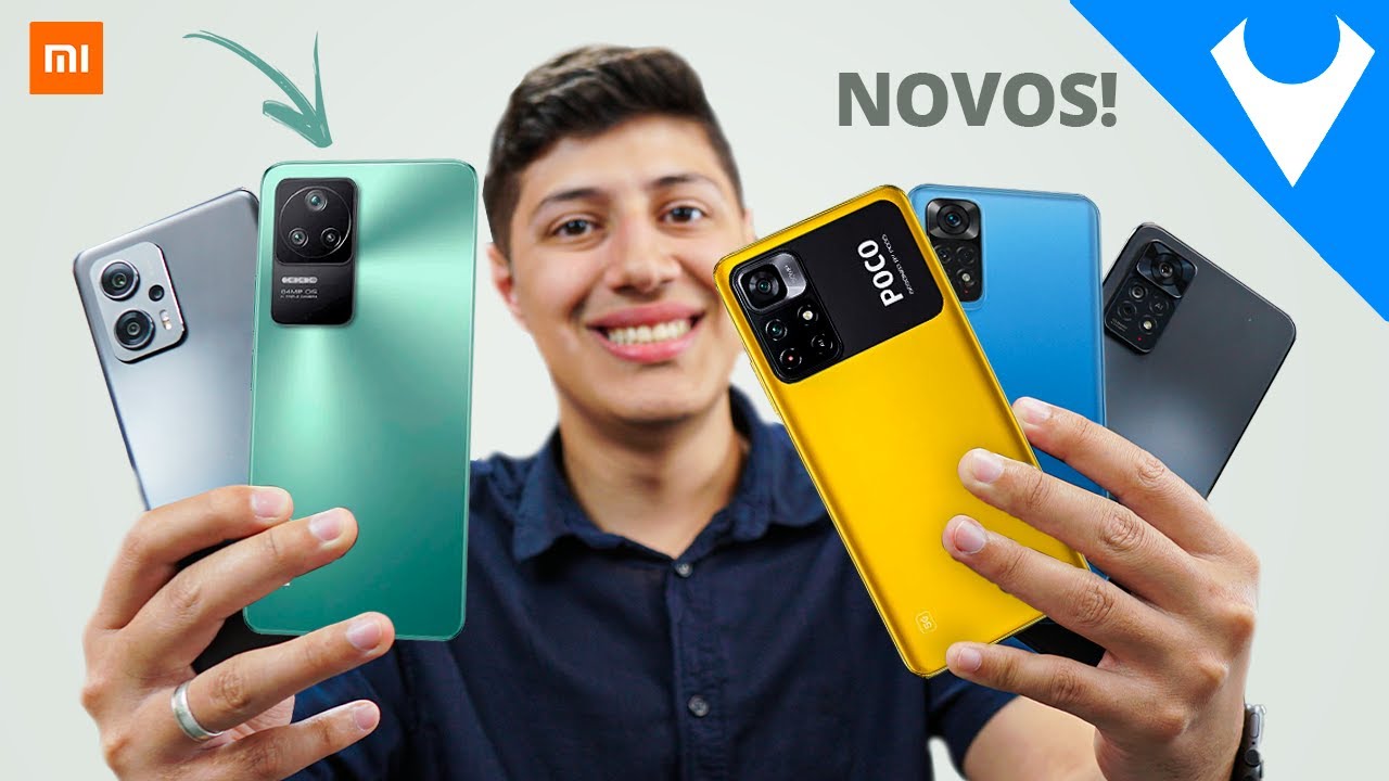 NOVOS! MELHORES celulares da XIAOMI para COMPRAR em 2022! FIM do ANO!