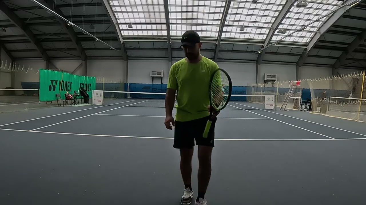 Double tennis: amateur tournament match 7