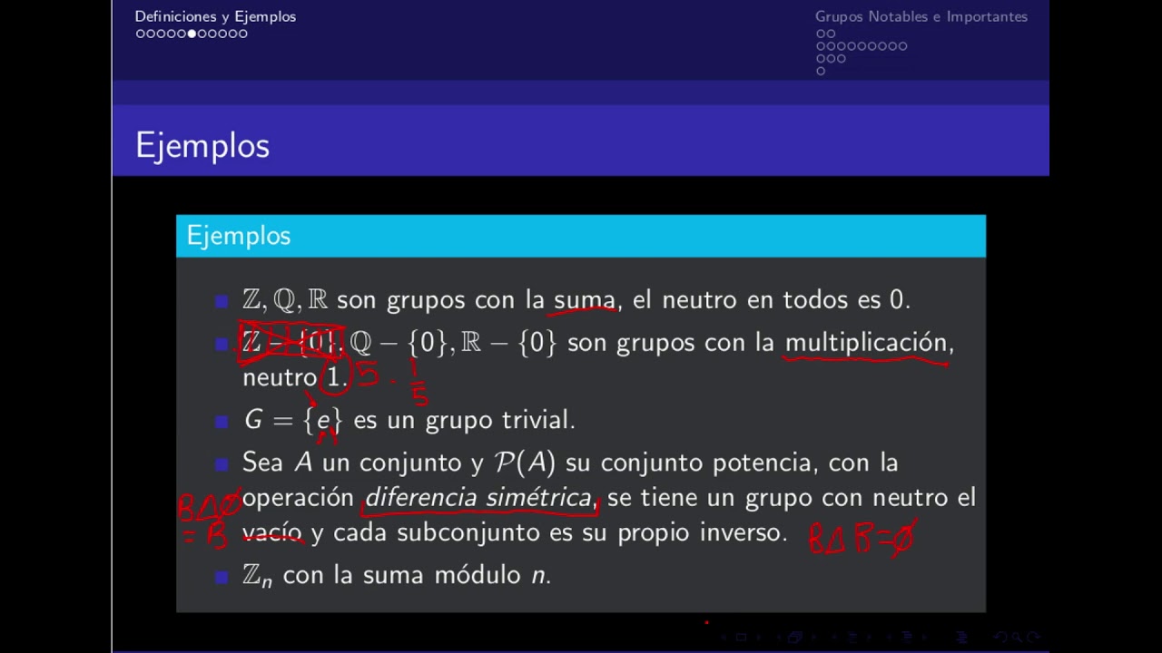 Teoría de Grupos1(Definición de Grupo ; Grupo Simétrico, Diedral y de Cuaterniones)