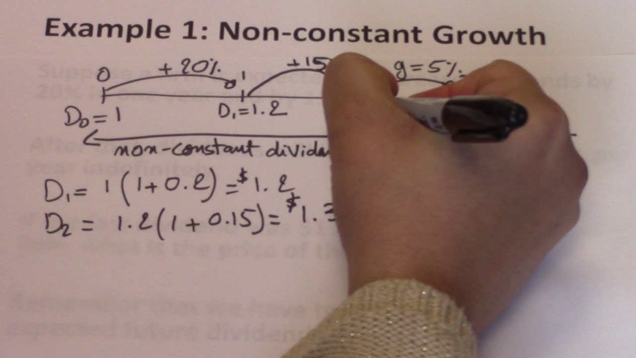 6  Nonconstant dividends Example 1