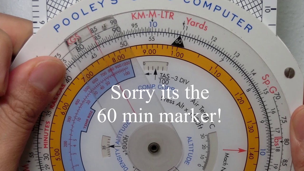 CRP-5 Flight Computer: Calculate time given ground speed and ground distance