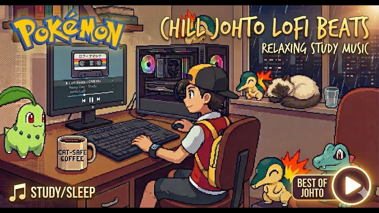 Best of Pokémon Gen 2 | Lofi Jazz Remix | Chill Beats to Sleep To