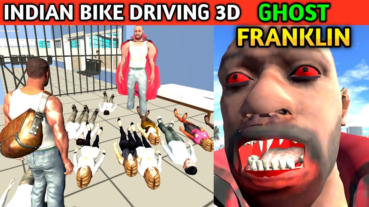 Franklin Ghost Mode GTA5 | Funny Gameplay Indian Bikes Driving 🤣🤣