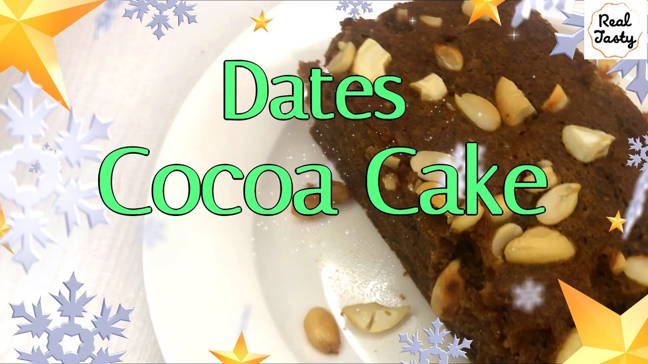 Dates Cake | Chocolate Dates Cake | Dates  Cake with Cocoa Powder