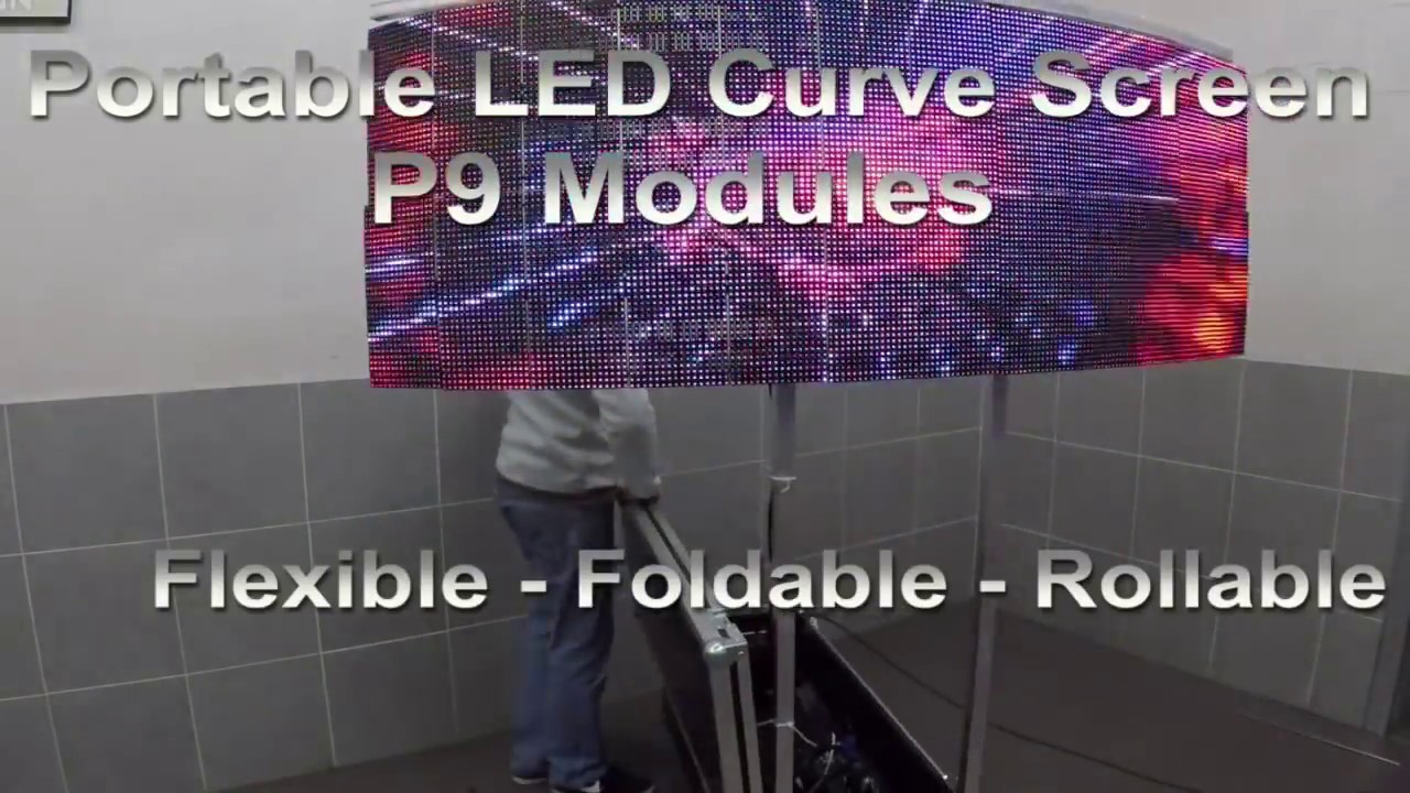 make your own #LEDSign Curve Screen #Djbooth Portable LED Soft Screen