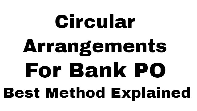 circular arrangement reasoning tricks | In Hindi