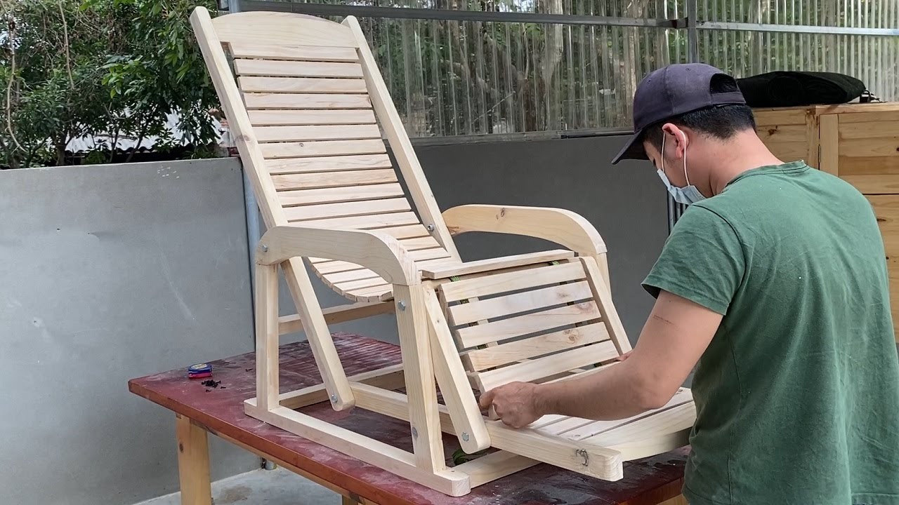 Inspiring  Wood Project Ideas For Your Home // Relaxing Armchair In The Garden -  Sun Loungers