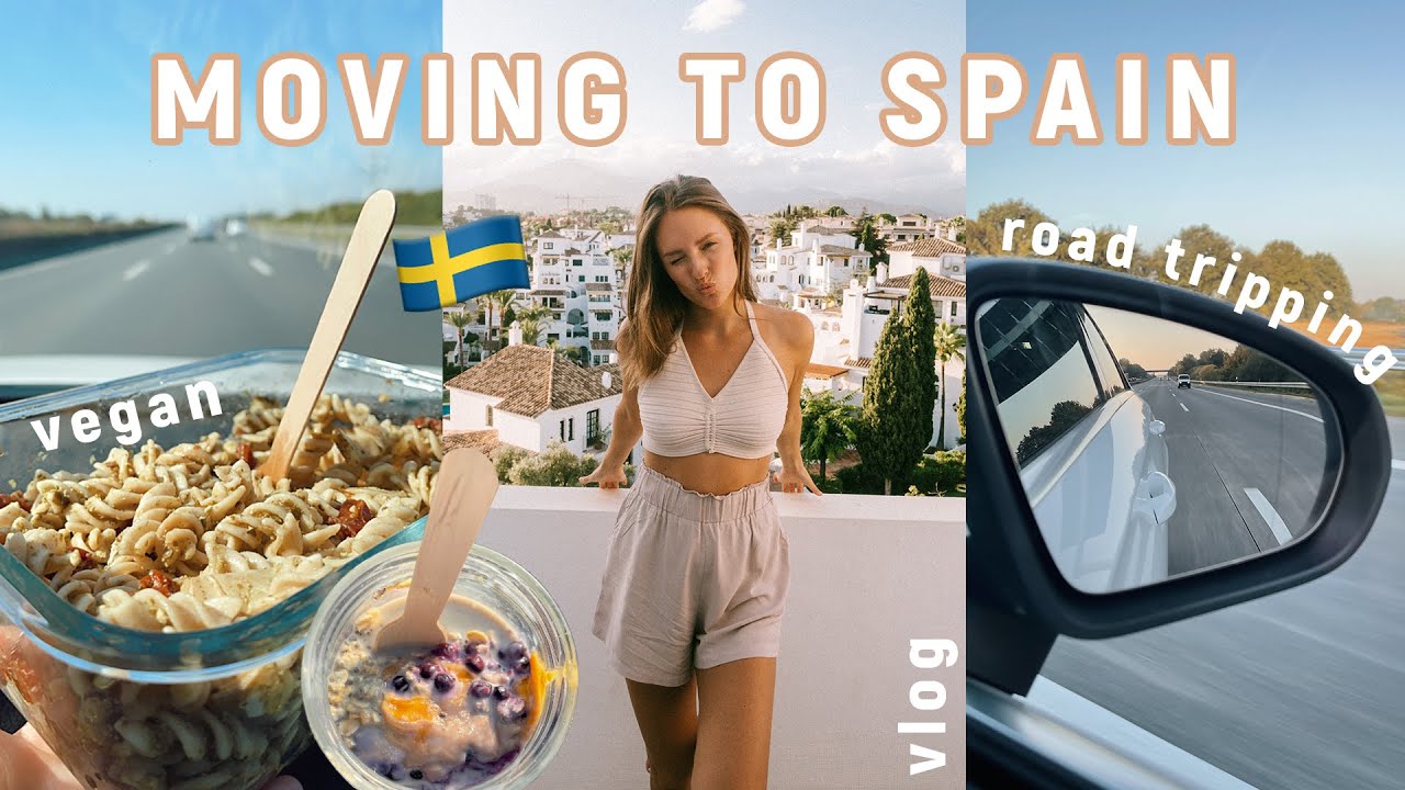 Moving to SPAIN from Sweden / vegan road trip vlog