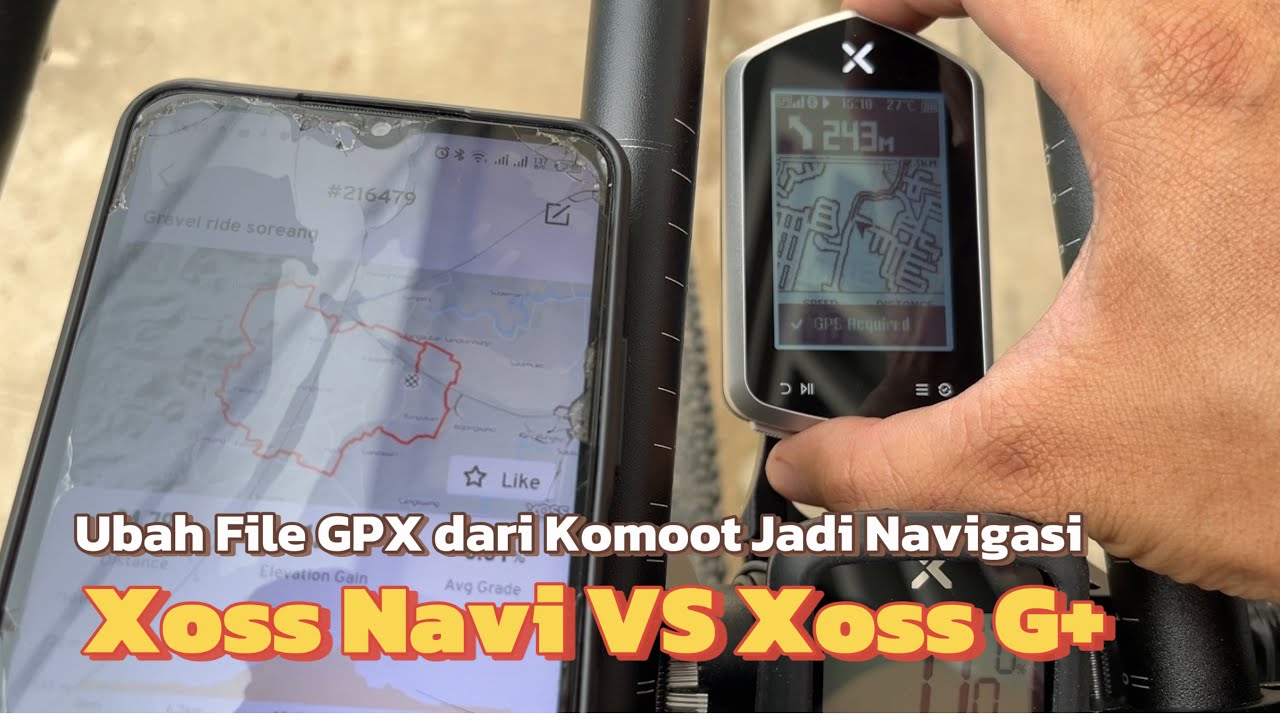 Xoss navi xoss G+ ‼️Cara menampilkan file GOX di xoss navi
