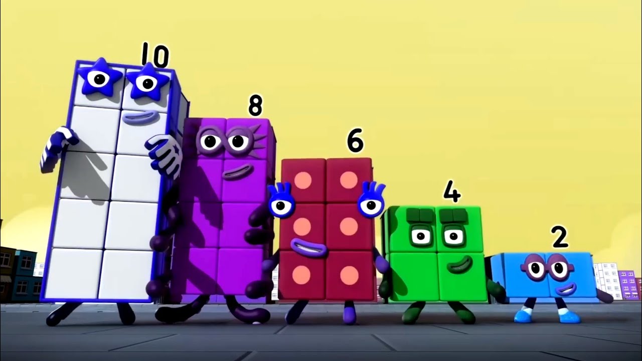 [Requested] Even Numberblocks 2-4-6-8-10 😜 | Funny Voice & Color Chaos 
