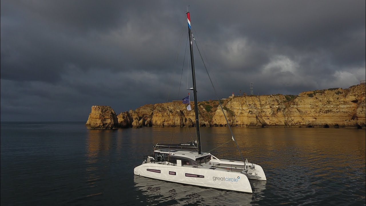 An Outremer in the magnificent Lagoon of Alvor - Hugging the Algarve - Sailing Greatcircle (ep.345)
