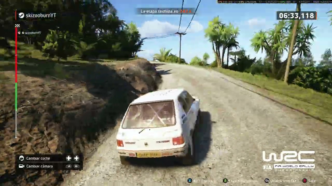 EA WRC con amigos y el 205 en Oceania