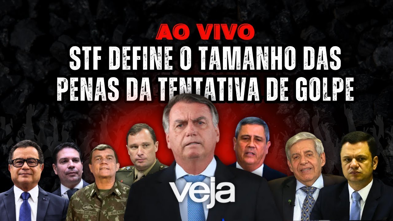 AO VIVO: STF define o tamanho da pena de Bolsonaro e outros sete réus; acompanhe