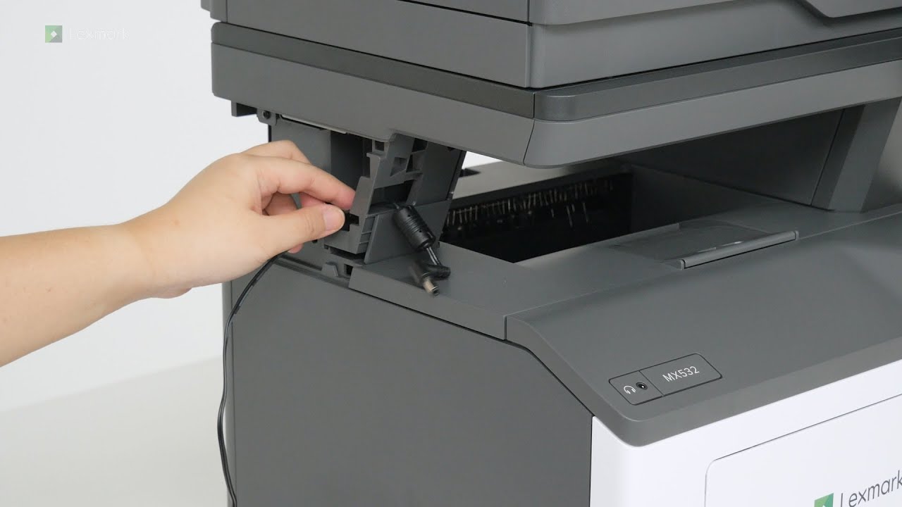 MX532/MX632/XM3350—Replacing convenience stapler power supply