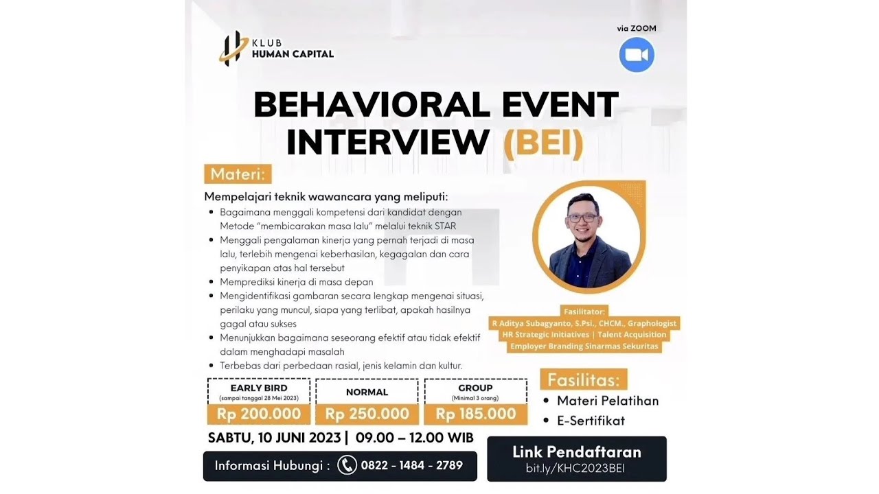 Behavioral Event Interview (BEI) - STAR Method bersama R Aditya Subagyanto. Recruiter WAJIB nonton‼️