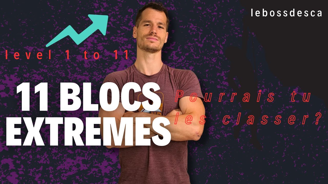 Les blocs les plus durs de la salle sauras tu les classer?