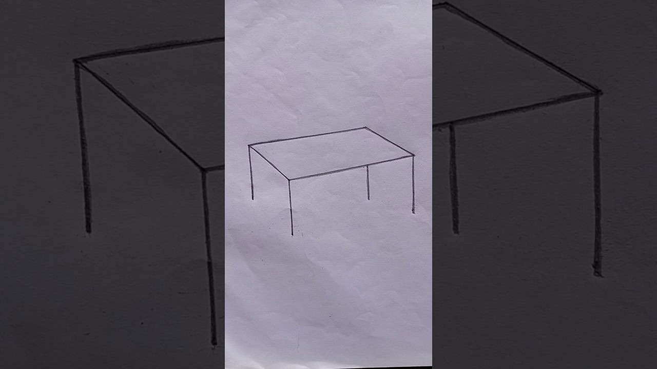 How to draw a easy Table step by step for kids #art #table #viralvideo #shortvideo #trending