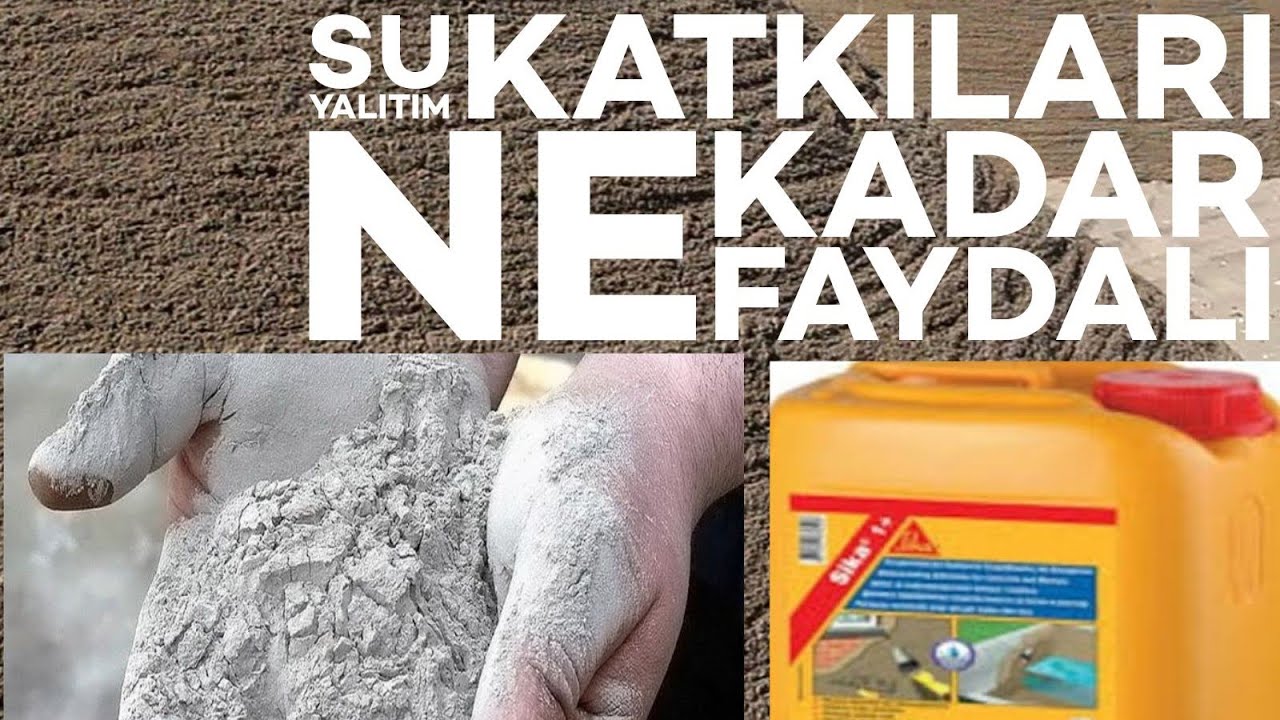 SU YALITIM KATKILARI NE KADAR FAYDALI?  SİKA, KÖSTER PROKA, MDF