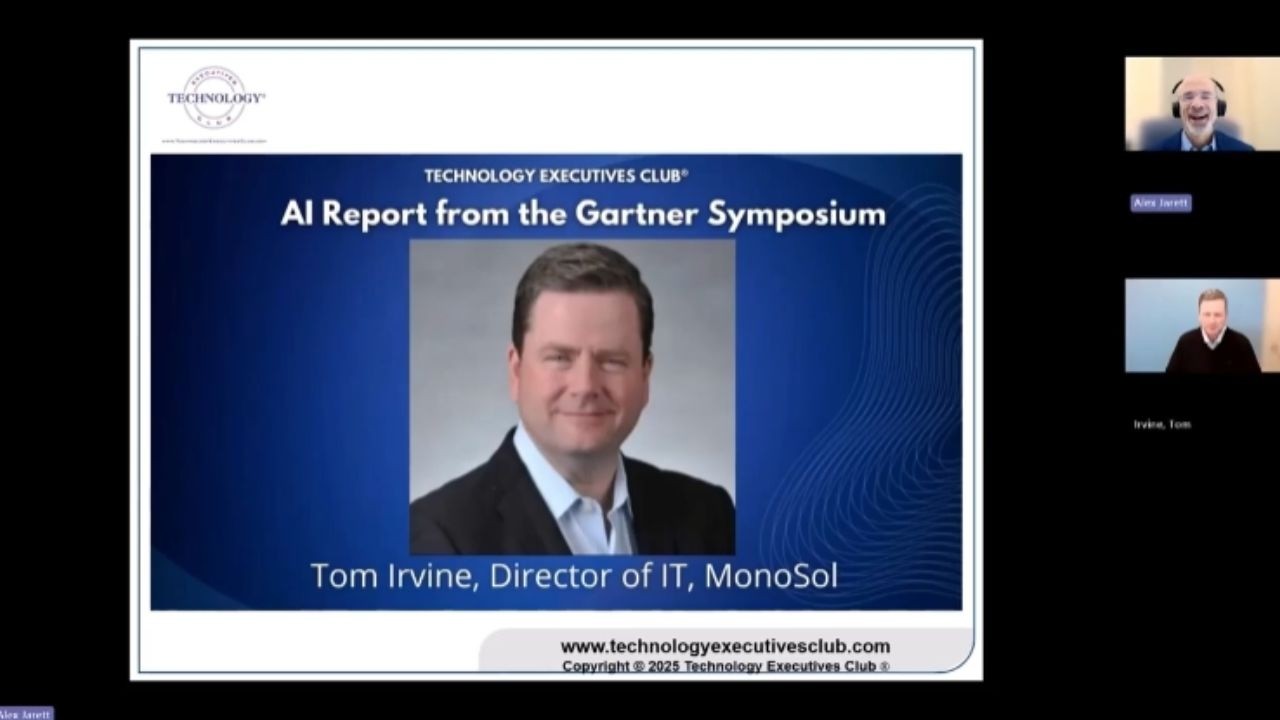 CIO Report on Gartner Symposium on AI with Tom Irvine