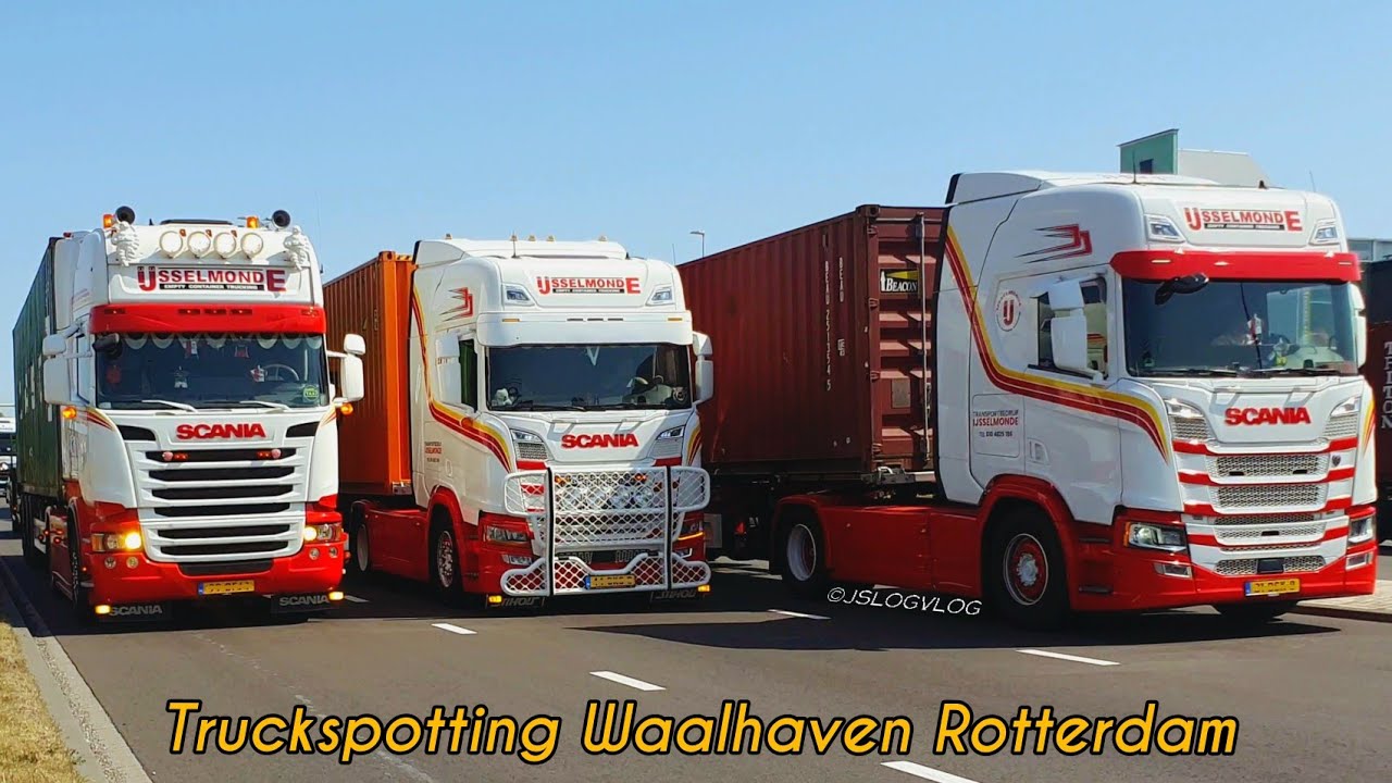 Truckspotting at Waalhaven Trucklights, -horns and -sounds (Geelhoed, Weeda, Van Der Meer, etc.)