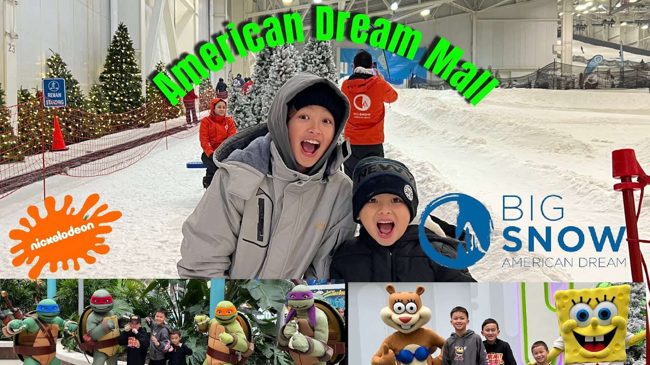 Kids FUN Day at Nick Universe and Big Snow! American Dream Mall! Snow Park Review
