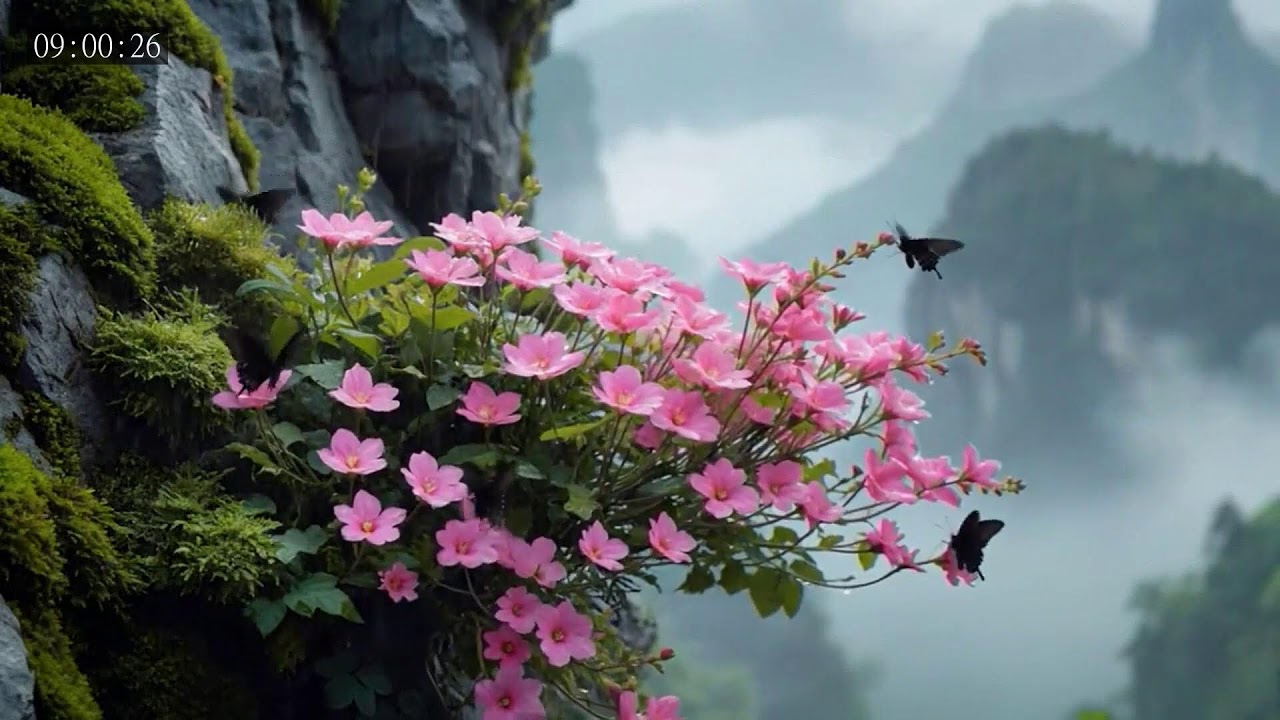 Peaceful Butterfly and Flower Garden for Relaxing the Mind and Releasing Stress
