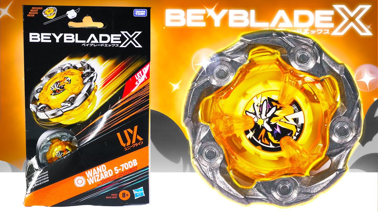 ЛУЧШИЙ СОРЕВНОВАТЕЛЬНЫЙ БЕЙБЛЕЙД! НОВЫЙ Wand Wizard 5-70DB HASBRO UX Beyblade X: РАСПАКОВКА И ОБЗОР