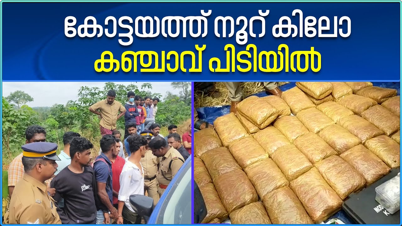 സിനിമയെ വെല്ലുന്ന നാടകീയരംഗങ്ങളുമായി കോട്ടയത്ത് 100 കിലോ കഞ്ചാവ് പിടിയിൽ | Kottayam Raid