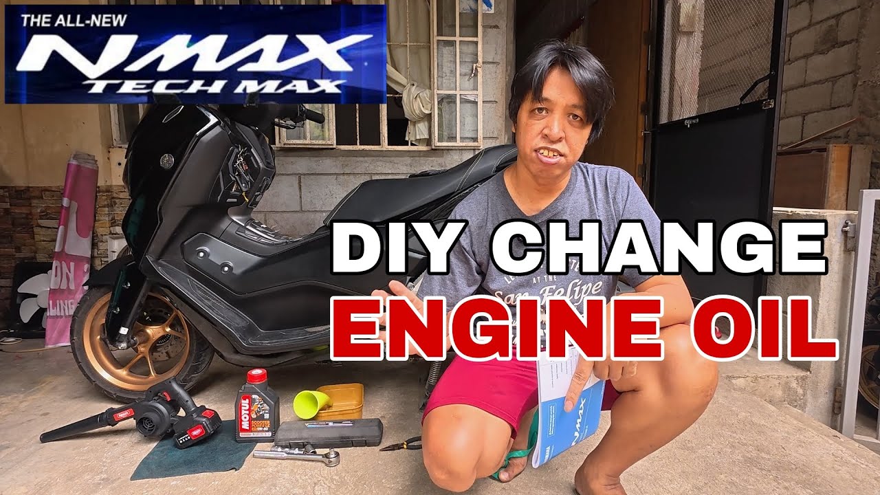 NMAX TechMax 155 Step by Step CHANGE ENGINE OIL | Nmax Turbo | Philippines