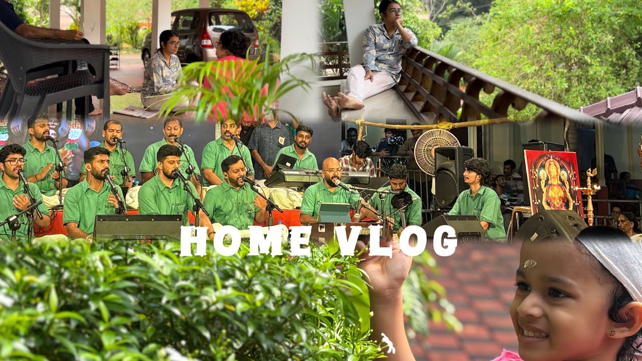 A day full of home vibes and little joys.| Nandagovindam bhajans — a dream moment to experience.
