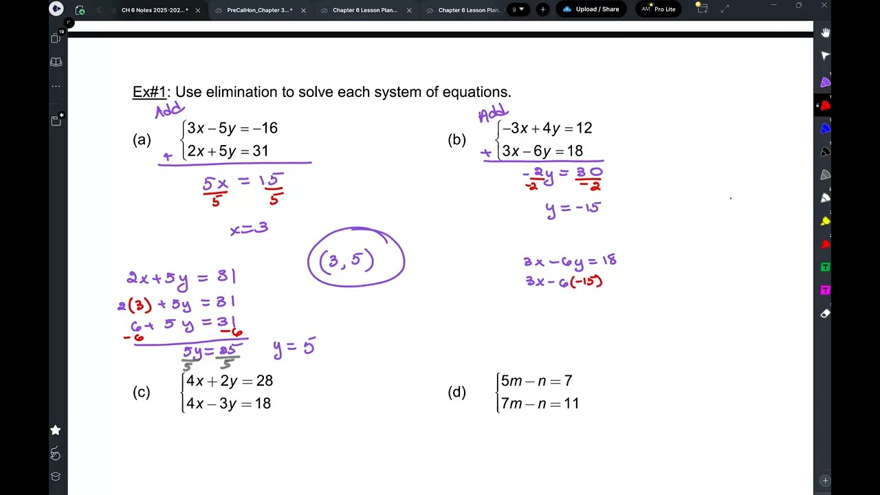 Algebra 1 Lesson 6.3