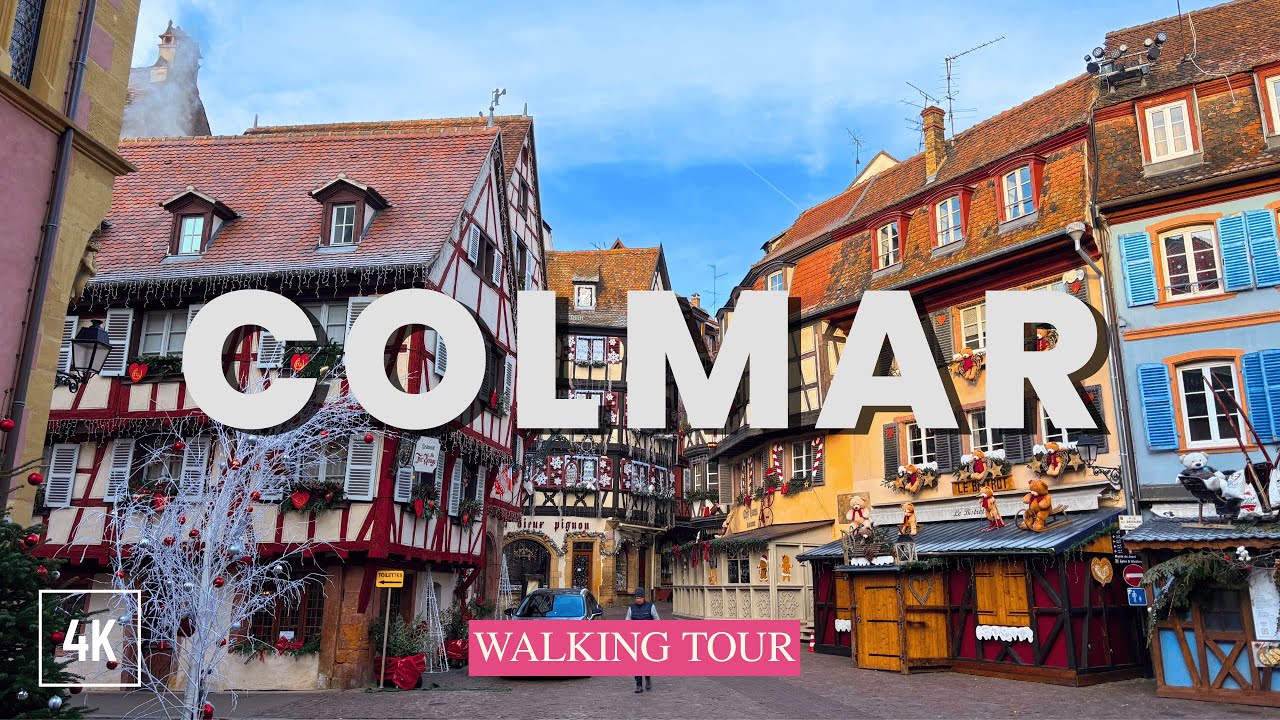 Colmar, France - 2025 New Years Walk 4K