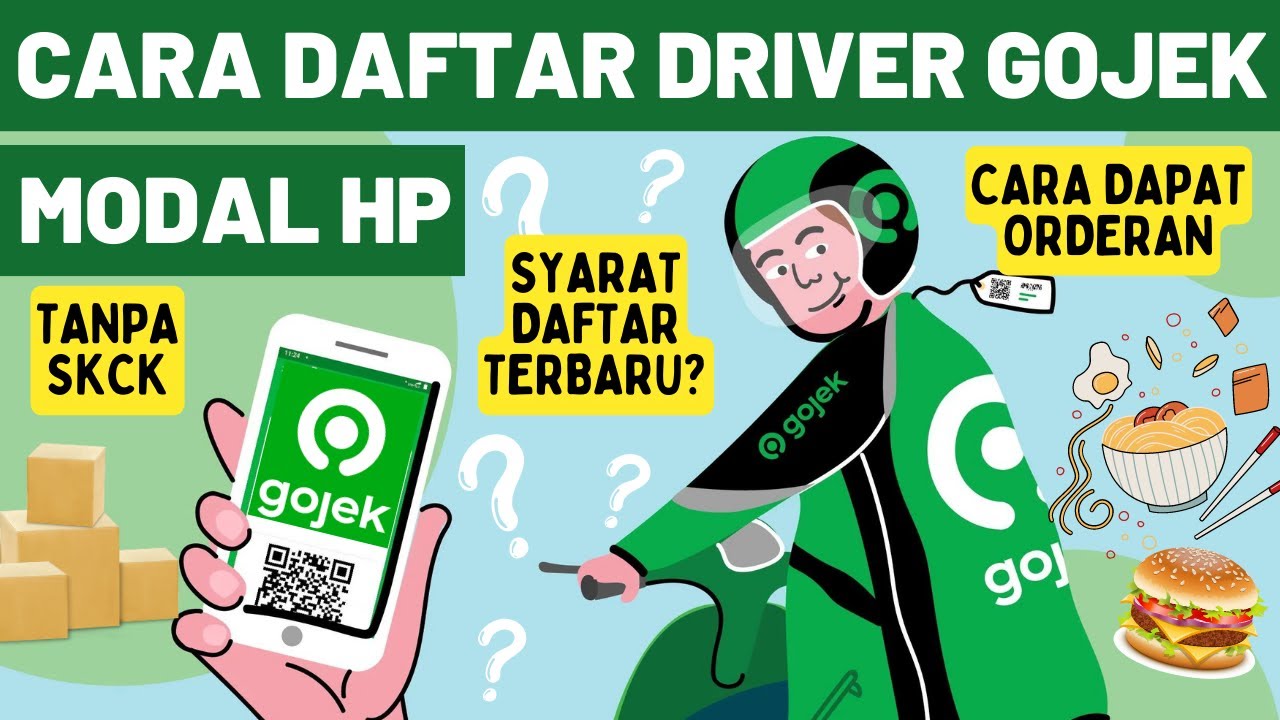 TERBARU! CARA DAFTAR DRIVER GOJEK ONLINE MODAL HP LANGSUNG AKTIF GOFOOD GOSEND GOCAR 2026