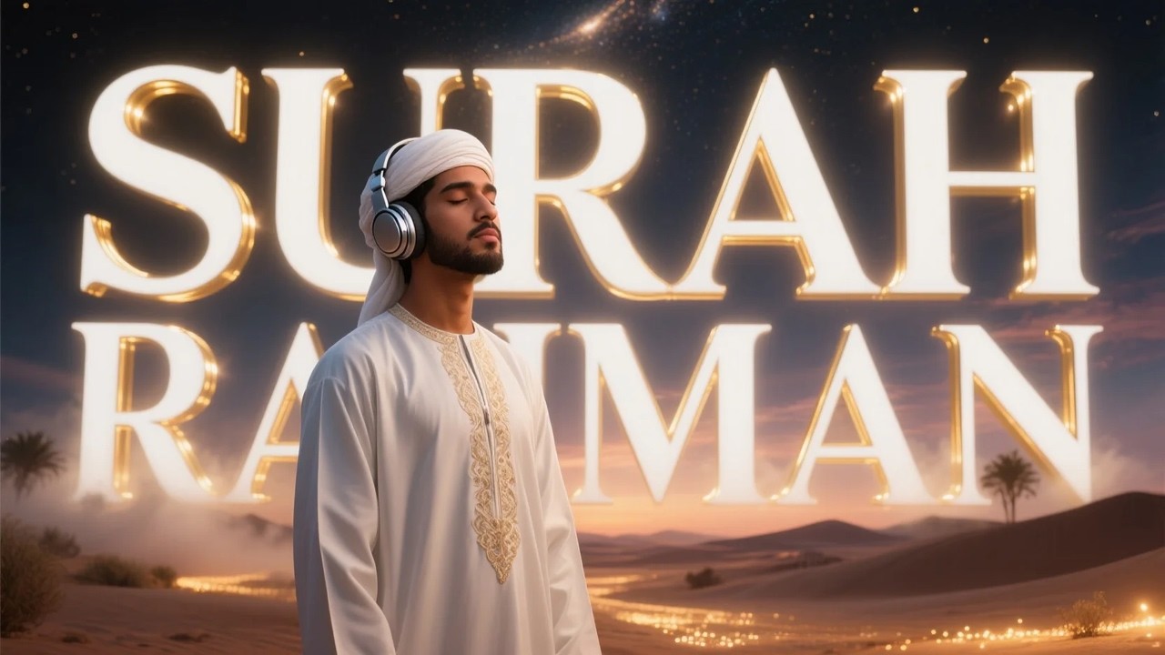Surah Ar Rahman سورة الرحمن | تلاوة جميلة تمنحك سكينة الليل | #الليل